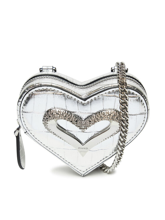 PINKO Peňaženka PINKO Heart Pills Holder . AI 24-25 PCPL 103835 A1W5 Strieborná
