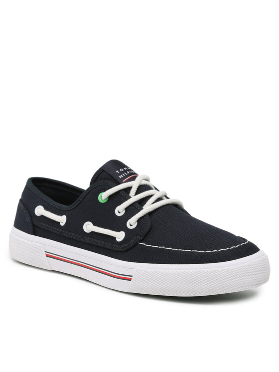 Tommy Hilfiger Zapatillas de tenis Tommy Hilfiger Core Boat Shoe Canvas FM0FM04510 Azul marino