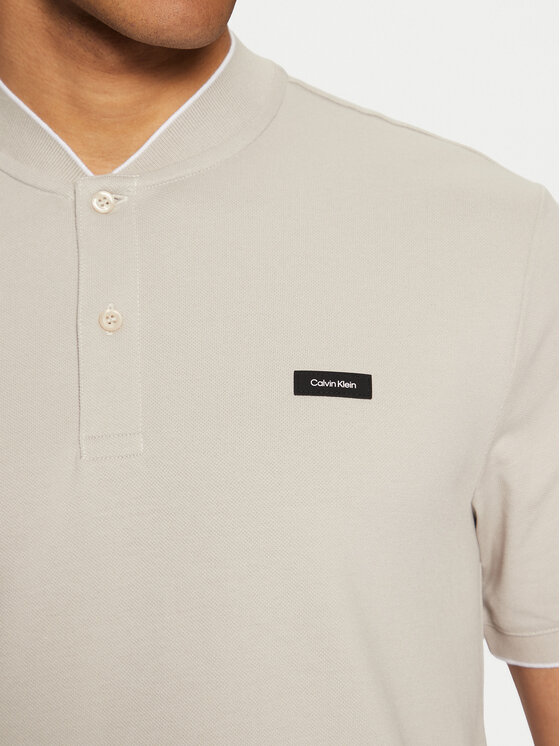 Calvin Klein Calvin Klein Pólóing K10K114139 Bézs Regular Fit