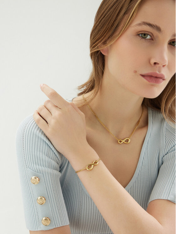 Guess Náramok Guess JUBB05 050JW Zlatá