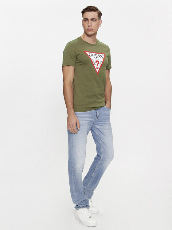 Guess Guess Футболка Logo M2YI71 I3Z14 Зелений Slim Fit