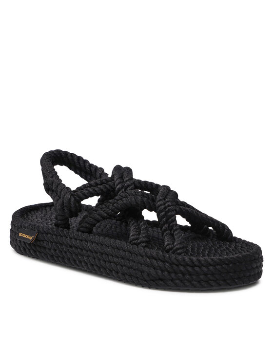 Bohonomad Espadrillas Bohonomad Bodrum Platform BOD.0020.PRS Nero