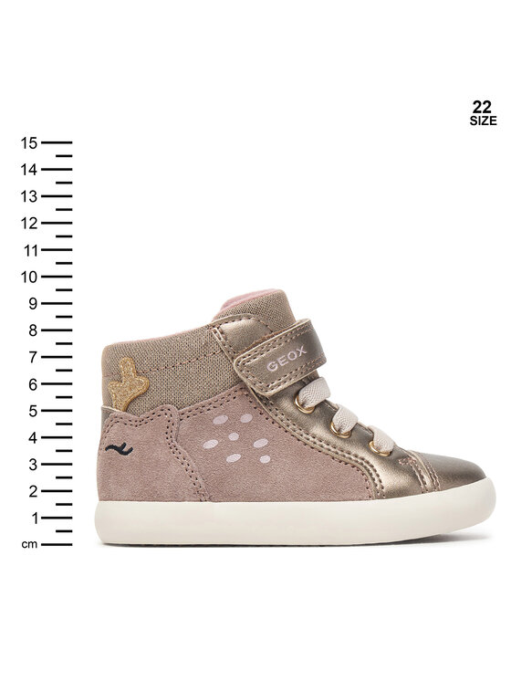 Geox Sneakersy Geox B Gisli Girl B661MA 022NF C5005 M Beżowy ciemny