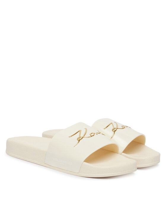 KARL LAGERFELD Παντόφλες KARL LAGERFELD Z31174 S Λευκό