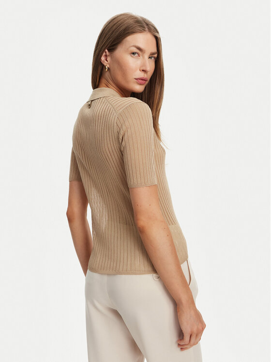 Marella Marella Поло Torbole 2513361145 Бежевий Slim Fit