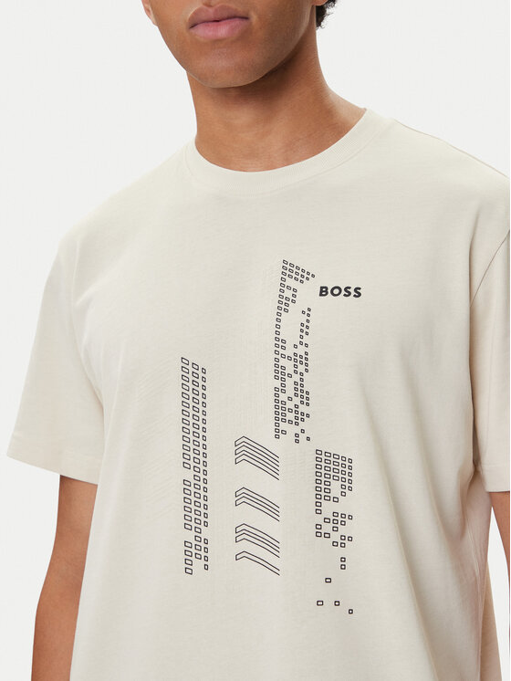 BOSS BOSS Camiseta GRX Zone 50552184 Beis Relaxed Fit