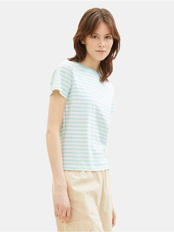 Tom Tailor Denim Tom Tailor Denim T-shirt 1035867 Verde Boxy Fit
