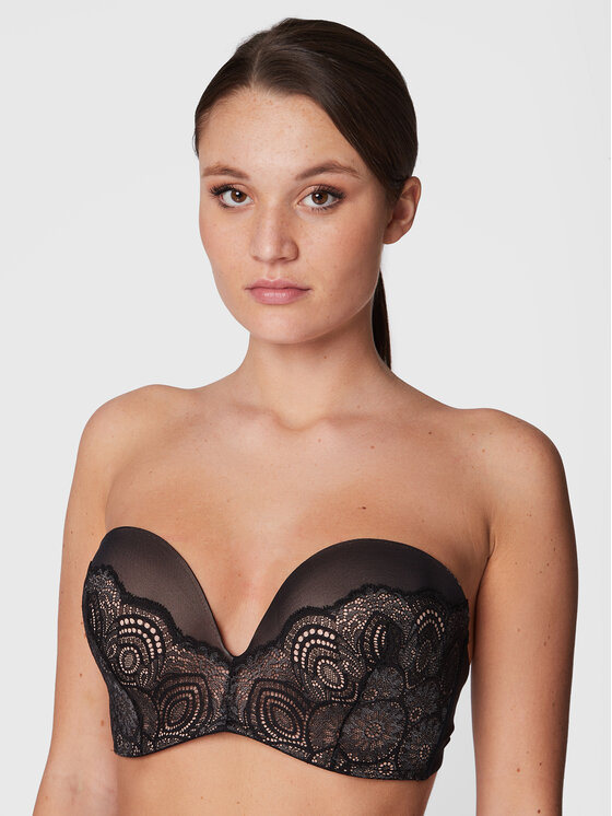 Wonderbra Wonderbra Бюстгальтер бардотка WB000BHO Чорний