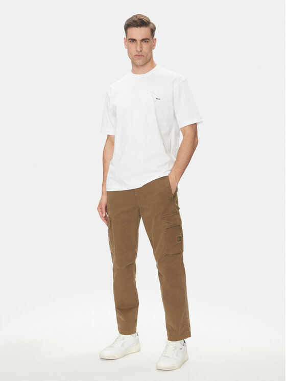 BOSS BOSS Футболка 50546374 Білий Relaxed Fit