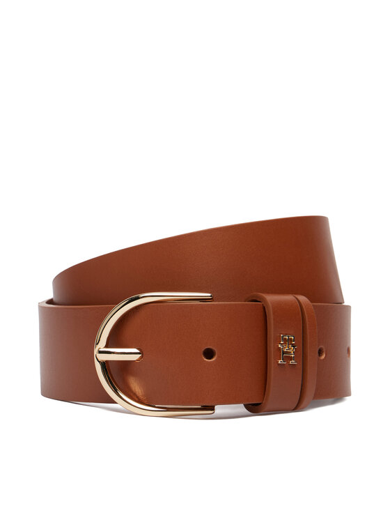 Tommy Hilfiger Cinturón para mujer Tommy Hilfiger Essential Effortless 3.5 AW0AW17757 Marrón