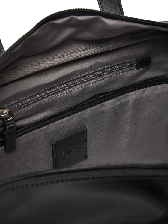 Calvin Klein Чанта за лаптоп Calvin Klein Sleek Large Commuter LV04D3144G Черен