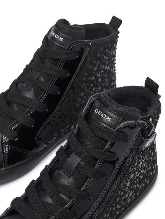 Geox Tenisice Geox J Gisli Girl J664ND 0AU02 C9999 S Crna