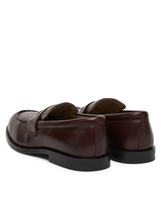 Calvin Klein Félcipő Calvin Klein Ess Rubber Penny Loafer Pol Lth HM0HM02025 Barna