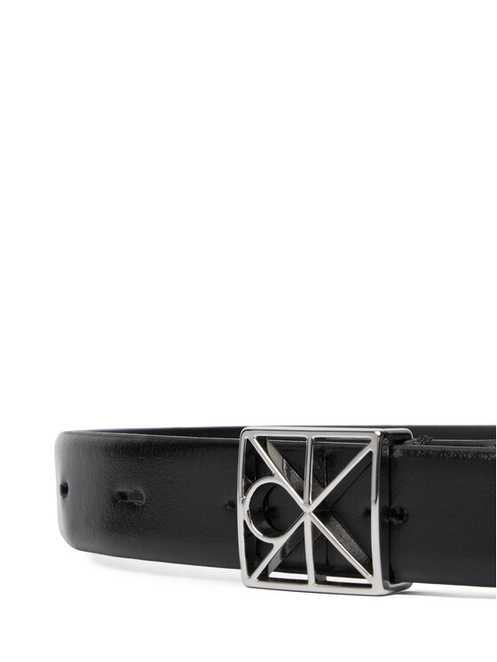 Calvin Klein Cinturón para mujer Calvin Klein Emblem Buckle 25Mm Fixed Smooth LV04F7072G Negro