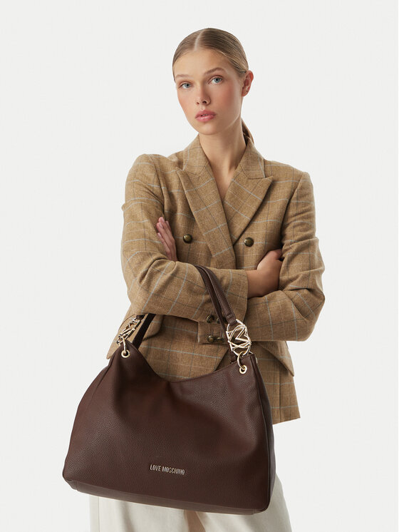 LOVE MOSCHINO Ročna torba LOVE MOSCHINO JC4014PP1PLB0300 Rjava