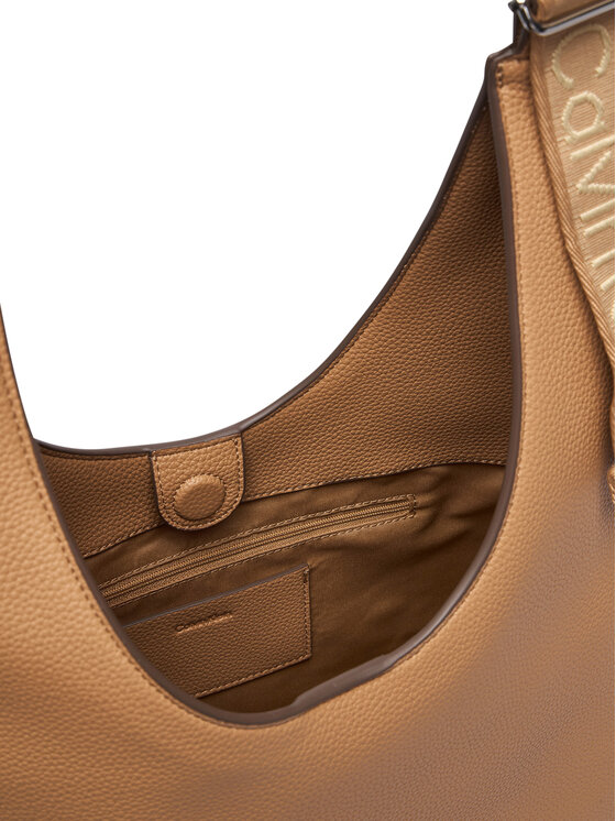 Calvin Klein Rankinė Calvin Klein Webbing Adj Strap Large Shoulder LV04F3643G Smėlio