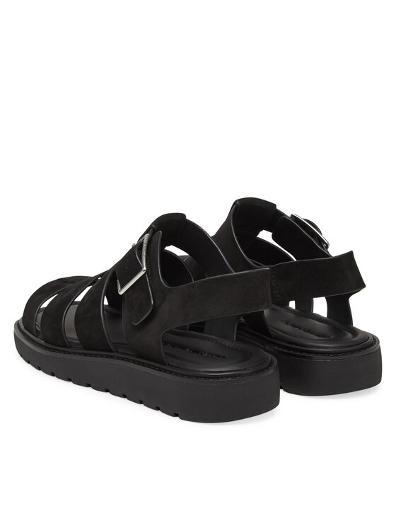 Calvin Klein Jeans Sandały Calvin Klein Jeans Fisherman Hw Sandal Lth YW0YW01962 Czarny