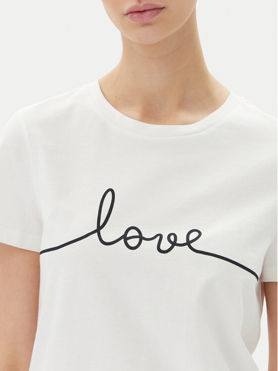 Vero Moda Vero Moda Футболка Kami 10332587 Білий Relaxed Fit