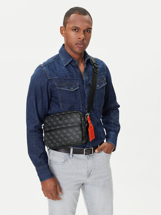 Guess Maža rankinė Guess HMMILO P5422 Juoda