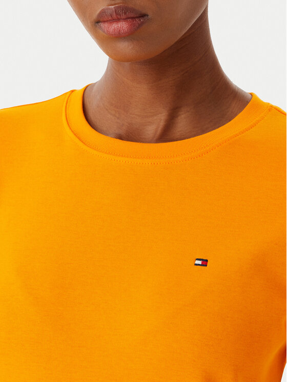 Tommy Hilfiger Tommy Hilfiger Camiseta New Cody WW0WW40587 Naranja Slim Fit
