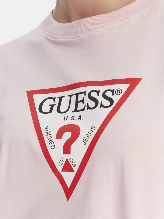Guess Jeans Guess Jeans Футболка W4YI73 K8HM0 Рожевий Regular Fit