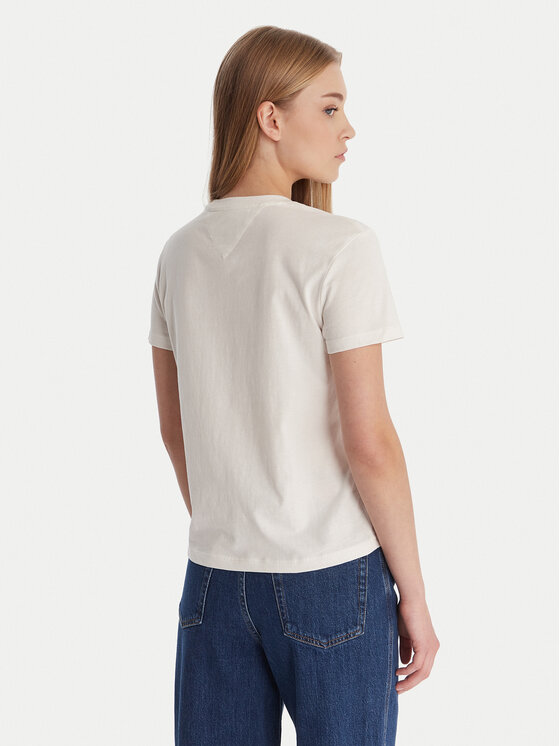 Tommy Jeans Tommy Jeans Camiseta Essential DW0DW21842 Blanco Regular Fit