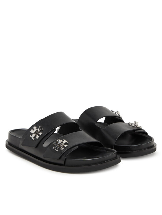 Tory Burch Шльопанці Tory Burch T Lock Sport Slide 175640 Чорний