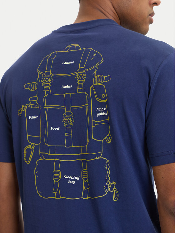 Napapijri Napapijri Camiseta S-Flint NP0A4FZZ Azul marino Regular Fit