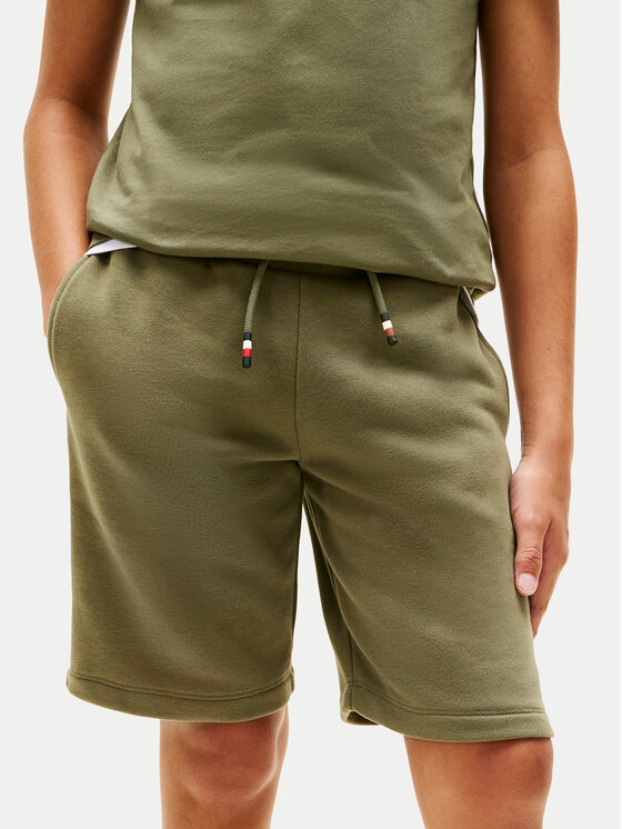 Tommy Hilfiger Tommy Hilfiger Camiseta Essential Logo KB0KB09666 Verde Regular Fit