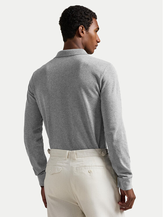 Polo Ralph Lauren Polo Ralph Lauren Поло 710680790003 Сірий Custom Slim Fit