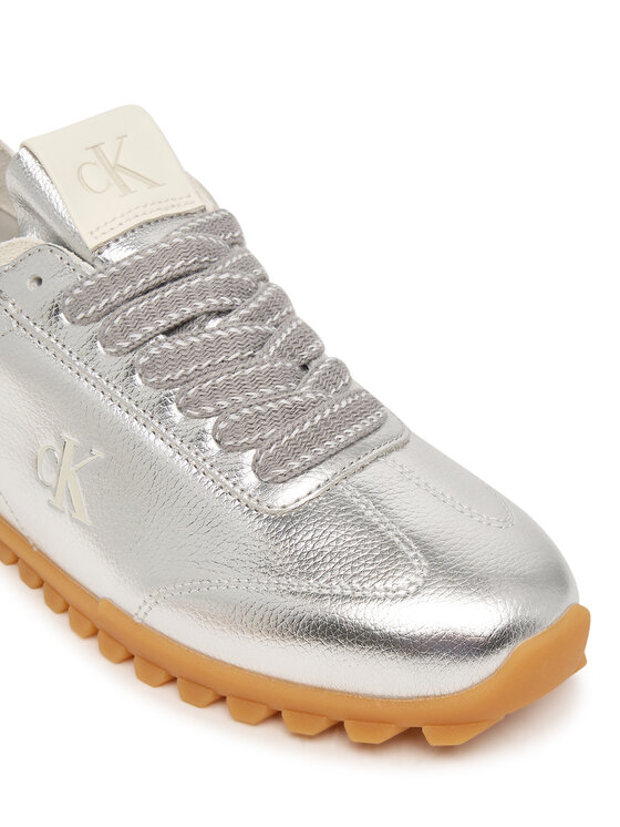 Calvin Klein Sneakersy Calvin Klein Low Profile Sneaker Met HW0HW03305 Srebrny