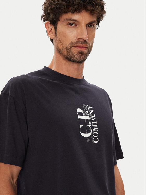 C.P. Company C.P. Company T-shirt 19CMTS092A005100W Tamnoplava Regular Fit