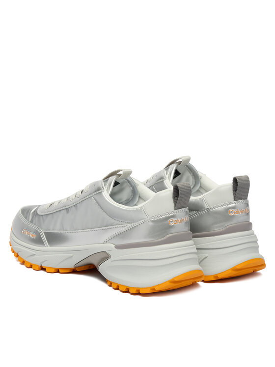Calvin Klein Tenisice Calvin Klein Hike Runner Lace Up Pearl Ny YW0YW02043 Srebrna