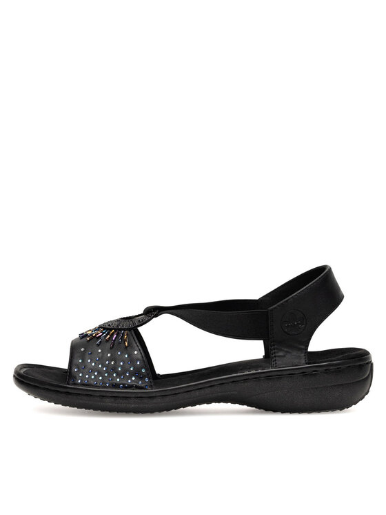 Rieker Sandali Rieker 60880-00 Nero