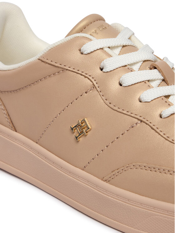 Tommy Hilfiger Zapatillas Tommy Hilfiger Th Heritage Shiny Sneaker FW0FW09179 Beis