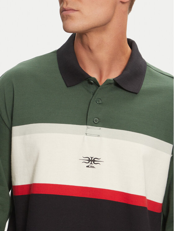 Quiksilver Quiksilver Polo Mercury Rugby AQYKT03125 Verde Loose Fit