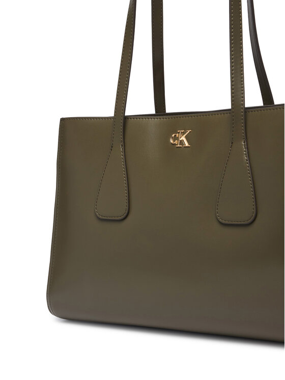 Calvin Klein Torebka Calvin Klein Ck Medium Work Tote LV04F3442G Zielony