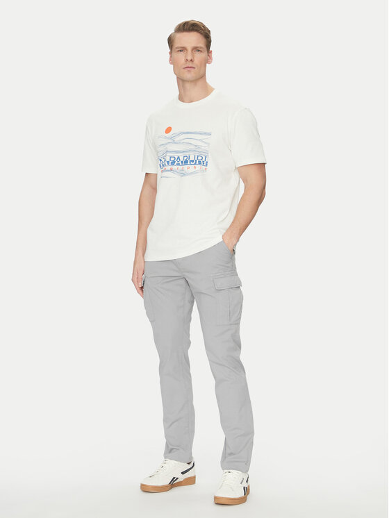 Napapijri Napapijri Футболка S-Buti NP0A4INM Білий Regular Fit
