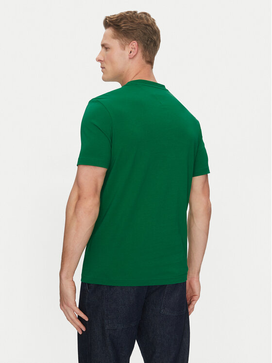 Tommy Hilfiger Tommy Hilfiger Majica Stack MW0MW38622 Zelena Regular Fit
