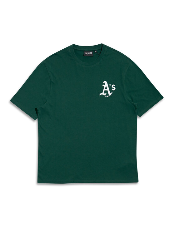 New Era New Era Camiseta Oakland Athletics MLB Pennant Graphic 60596214 Verde Regular Fit