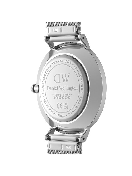 Daniel Wellington Ročna ura Daniel Wellington Classic Multi-Eye Sterling Onyx DW00100711 Srebrna