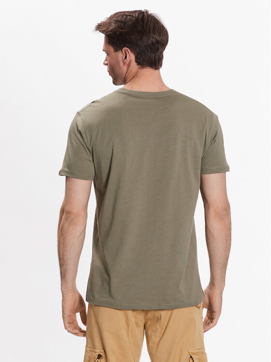 Alpha Industries Alpha Industries T-shirt Basic 118533 Zelena Regular Fit