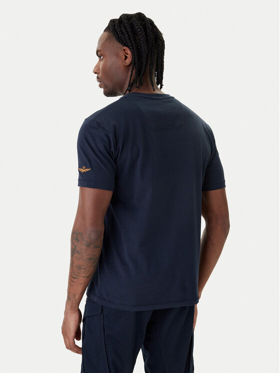 Aeronautica Militare Aeronautica Militare Camiseta 261TS2538UJ00727 Azul marino Regular Fit
