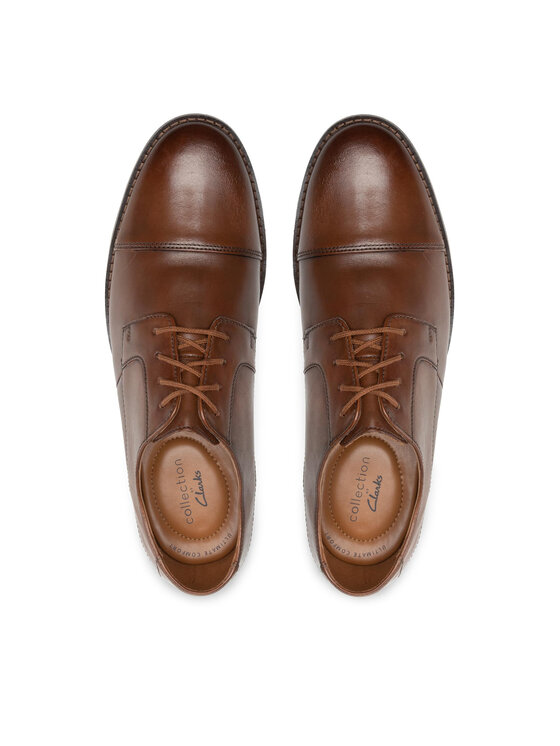 Clarks Обувки Clarks Becken Cap 261231387 Кафяв