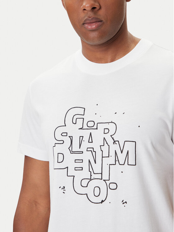 G-Star Raw G-Star Raw Camiseta HD Print D26824-D975 Blanco Regular Fit