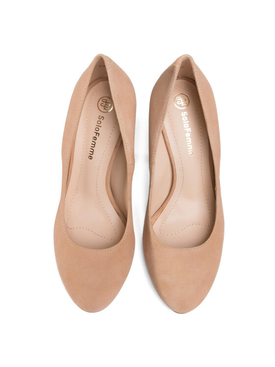 Solo Femme Pantofi cu toc subțire Solo Femme 98501-01-I57/000-04-00 Bej
