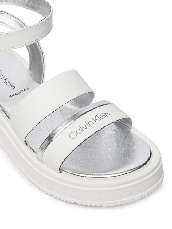 Calvin Klein Sandały Calvin Klein Velcro Sandal V4A2-83261-0326 S Biały