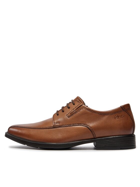 Clarks Туфлі Clarks Tilden Walk 261300957 Коричневий