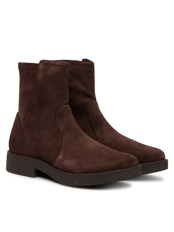 Clarks Botki Clarks Nella Bay 26327194 Brązowy ciemny