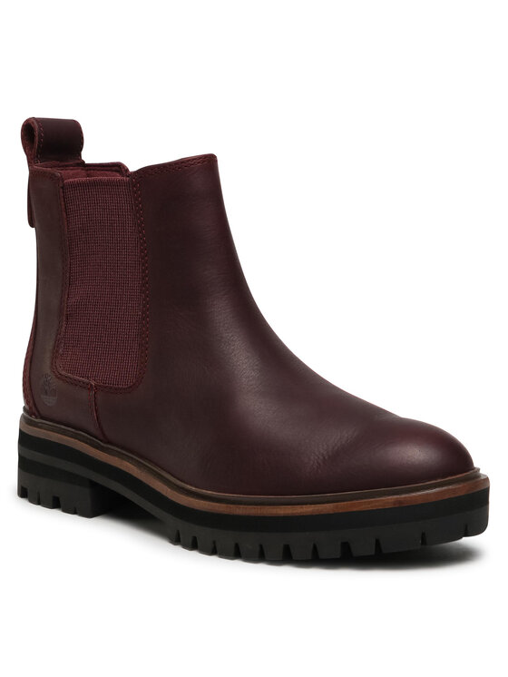 Timberland Jātnieku stila puszābaki Timberland London Square Chelse TB0A1S91C601 Bordo
